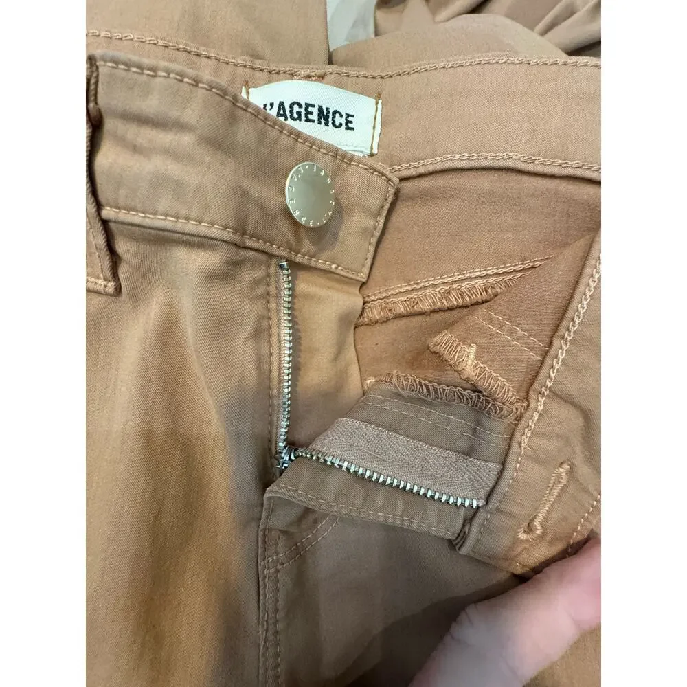 LAGENCE NWT $275 Margot Mid-rise Skinny Ankle in Hazelnut Size 24